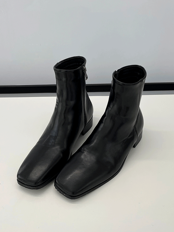 [코시하루 적극 추천]Flat square chelsea boots